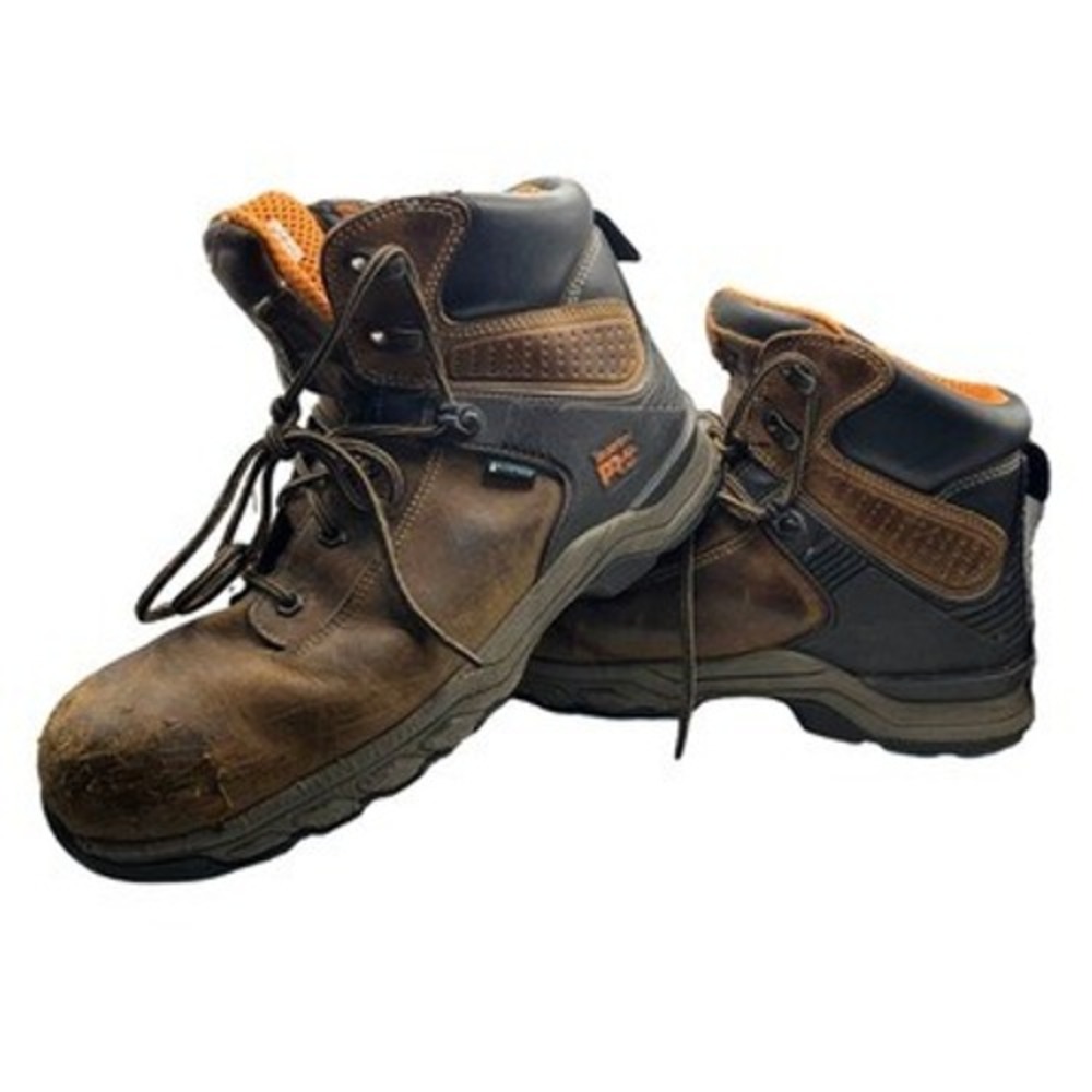 Timberland PRO Work‎ Boots Mens 10M Brown Fair Composite Toe Waterproof A1RVS